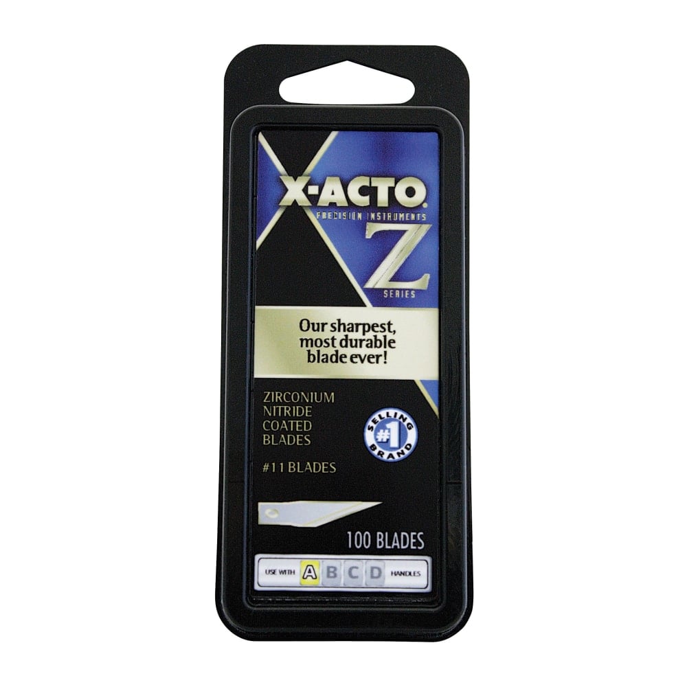 X-Acto #11 Precision Z-Series Replacement Blades, Gold, Pack Of 100 (Min Order Qty 2) MPN:XZ611