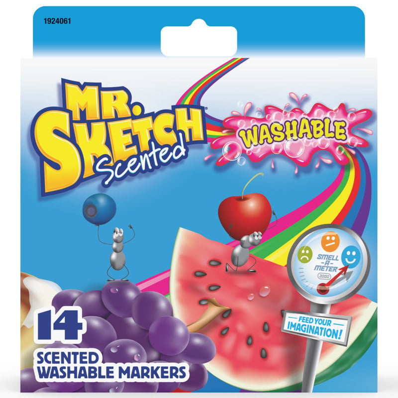 Mr. Sketch Scented Markers, Chisel Point, Assorted, Pack Of 14 (Min Order Qty 6) MPN:1924061