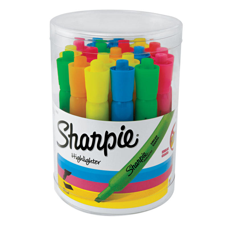 Sharpie Tank Highlighters, Chisel Tip, Assorted Fluorescent, 20 Count (Min Order Qty 6) MPN:25018