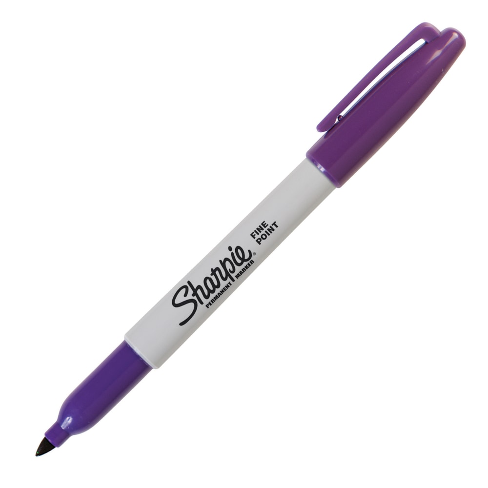 Sharpie Permanent Fine-Point Marker, Purple (Min Order Qty 25) MPN:30038