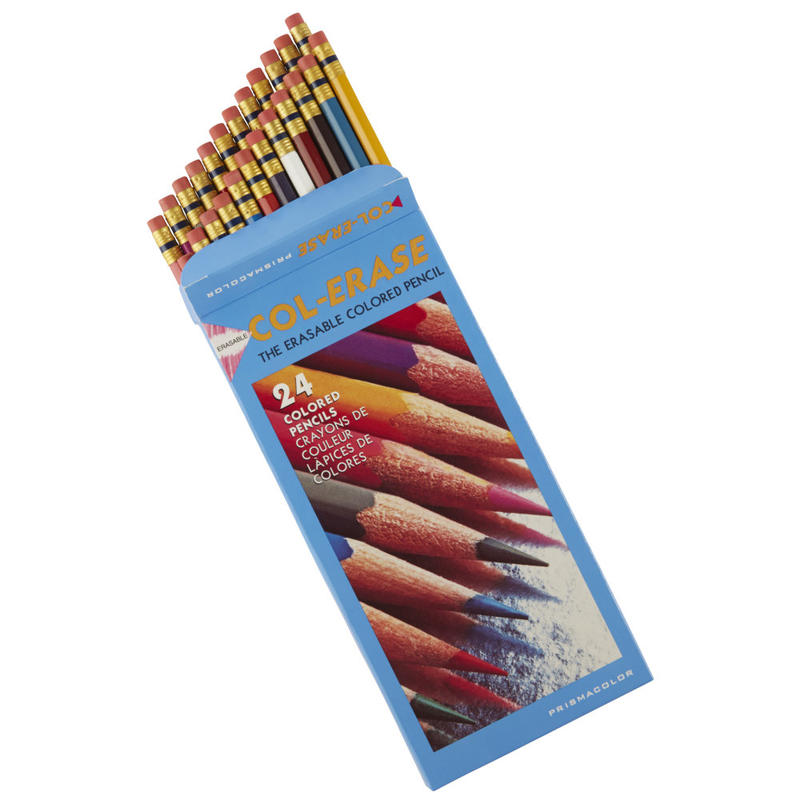 Prismacolor Col-Erase Pencils, Assorted Colors, Box Of 24 (Min Order Qty 3) MPN:20517