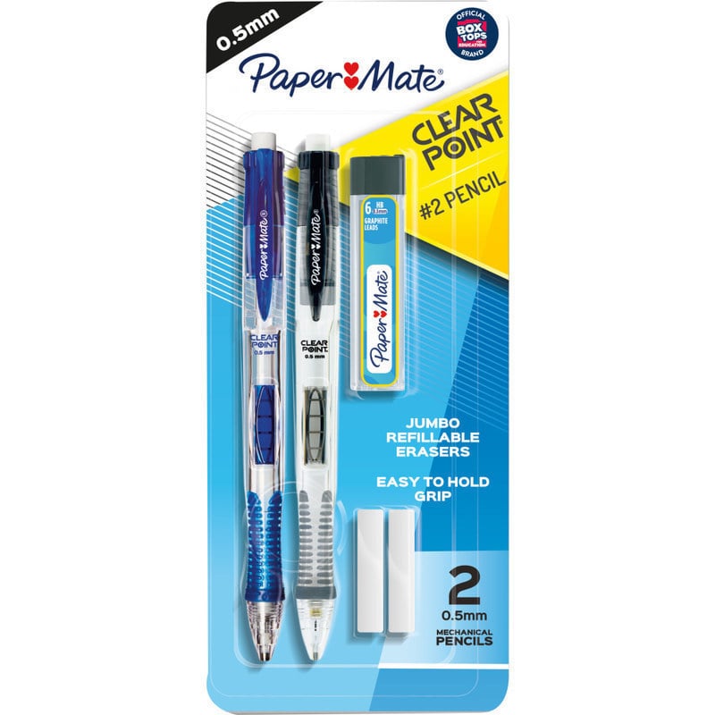 Paper Mate ClearPoint Mechanical Pencil Starter Set, 0.5 mm, Assorted Barrel Colors (Min Order Qty 11) MPN:34666