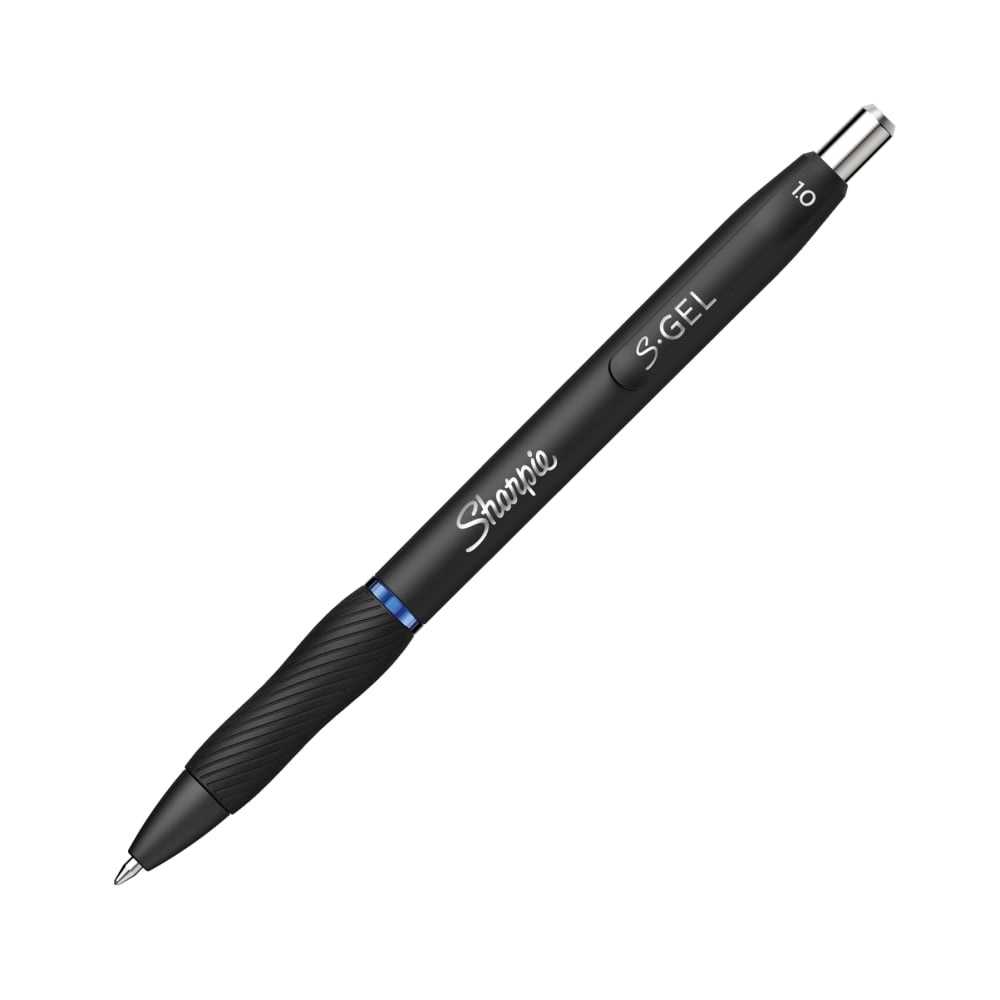 Sharpie S Gel Pens, Bold Point, 1.0 mm, Black/Blue Barrel, Blue Ink, Pack Of 36 Pens (Min Order Qty 2) MPN:2096127