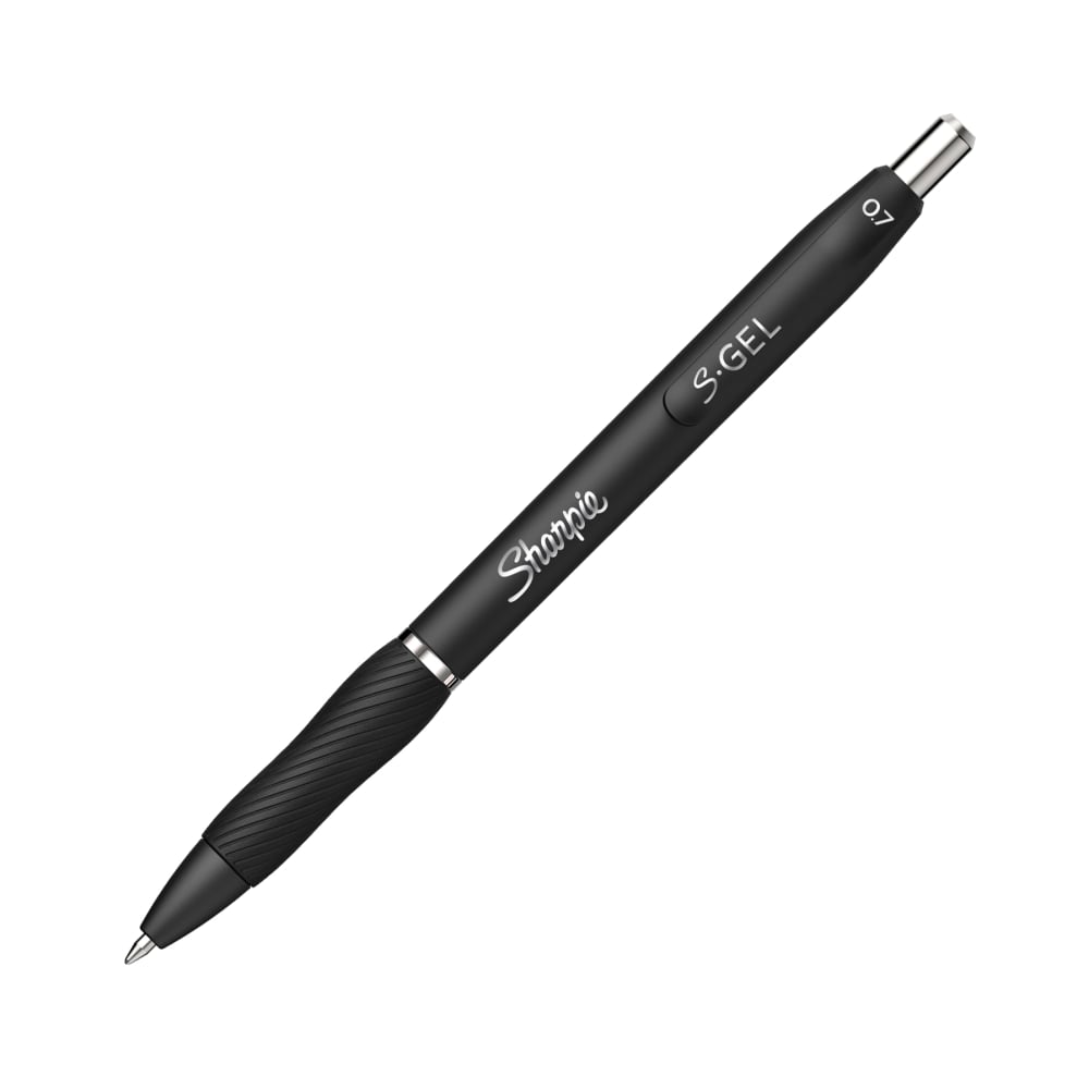 Sharpie S Gel Pens, Medium Point, 0.7 mm, Black Barrel, Black Ink, Pack Of 36 Pens (Min Order Qty 2) MPN:2096193