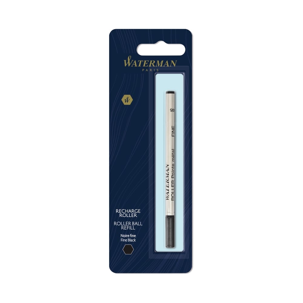 Waterman Rollerball Pen Refill, Fine Point, 0.5 mm, Black (Min Order Qty 11) MPN:54095