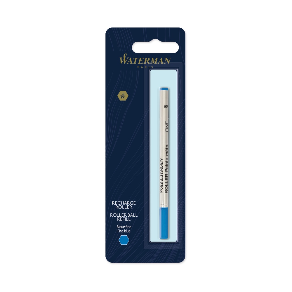 Waterman Rollerball Pen Refill, Fine Point, 0.5 mm, Blue (Min Order Qty 11) MPN:54096