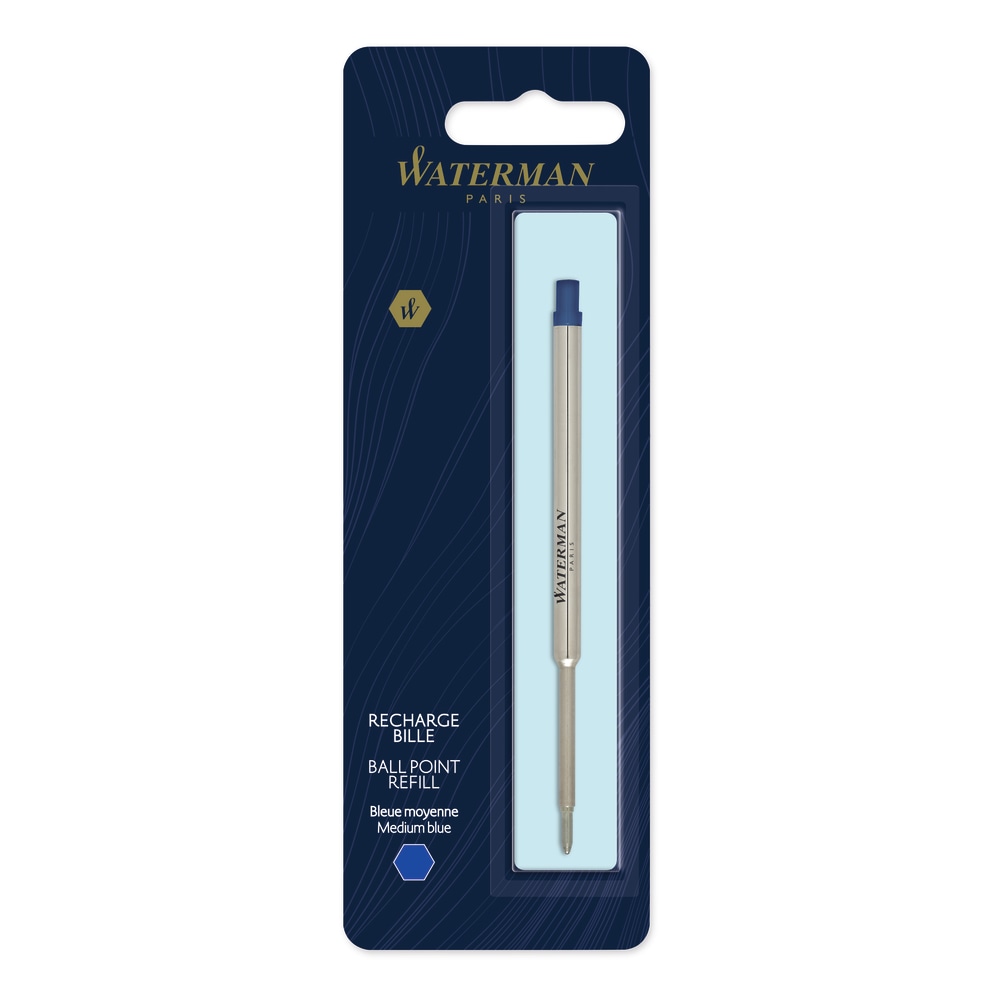 Waterman Ballpoint Pen Refill, Medium Point, 0.7 mm, Blue (Min Order Qty 10) MPN:83426W2