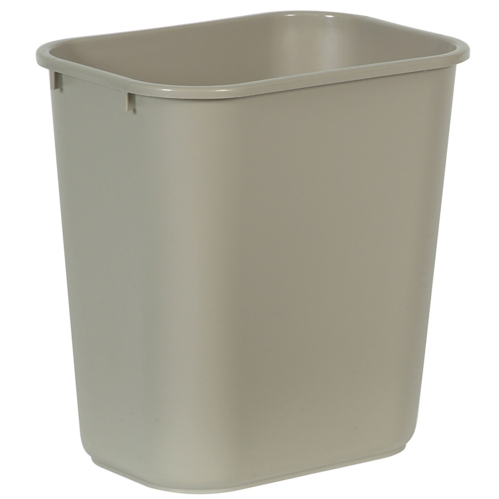 Rubbermaid Durable Polyethylene Wastebasket, 7 Gallons (26.5L), Beige (Min Order Qty 6) MPN:16023