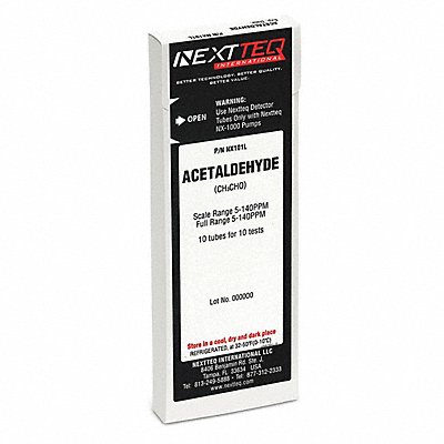 Detector Tube For Acetaldehyde Glass MPN:NX101L