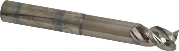 Square End Mill: 1/2'' Dia, 5/8'' LOC, 1/2'' Shank Dia, 4'' OAL, 3 Flutes, Solid Carbide MPN:17000018