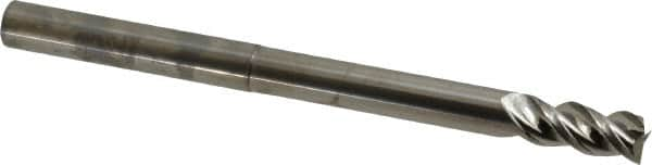 Square End Mill: 3/8'' Dia, 3/4'' LOC, 3/8'' Shank Dia, 5'' OAL, 3 Flutes, Solid Carbide MPN:17002225