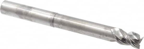 Square End Mill: 1/2'' Dia, 5/8'' LOC, 1/2'' Shank Dia, 5'' OAL, 3 Flutes, Solid Carbide MPN:17002226