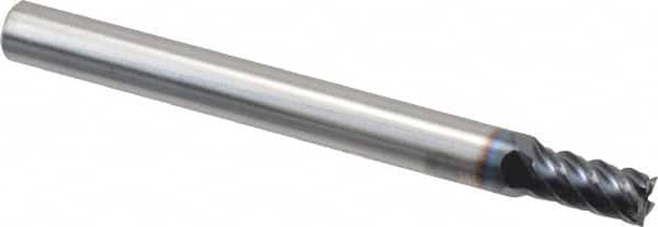 Square End Mill: 5/32'' Dia, 5/16'' LOC, 3/16'' Shank Dia, 2'' OAL, 5 Flutes, Solid Carbide MPN:17003583