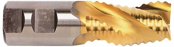 Square End Mill: 1/2'' Dia, 2'' LOC, 1/2'' Shank Dia, 4'' OAL, 3 Flutes, Cobalt MPN:17013551