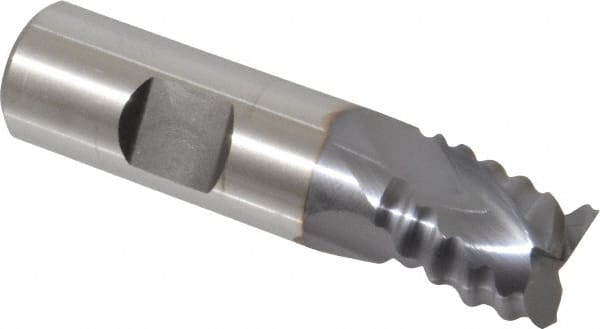 Square End Mill: 3/4'' Dia, 3/4'' LOC, 3/4'' Shank Dia, 3'' OAL, 3 Flutes, Cobalt MPN:17013557