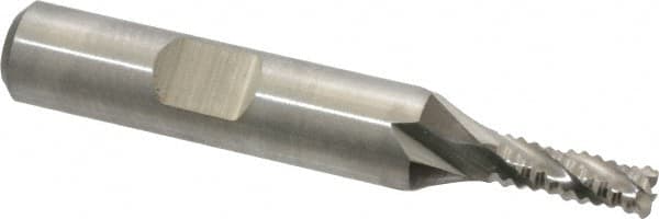 Square End Mill: 3/16'' Dia, 1/2'' LOC, 3/8'' Shank Dia, 2-3/8'' OAL, 4 Flutes, Cobalt MPN:17014063