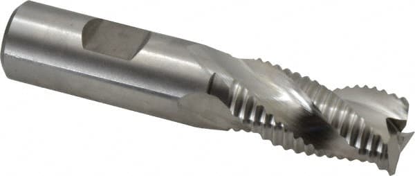 Square End Mill: 3/4'' Dia, 1-1/2'' LOC, 3/4'' Shank Dia, 3-3/4'' OAL, 3 Flutes, Cobalt MPN:17014380