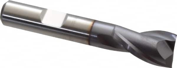 Square End Mill: 1/2'' Dia, 13/16'' LOC, 3/8'' Shank Dia, 2-1/2'' OAL, 2 Flutes, Cobalt MPN:17016374