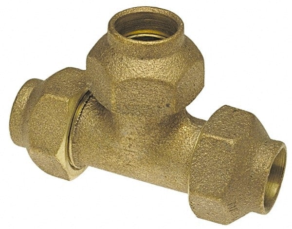 Cast Copper Pipe Flared Tee: 1/2