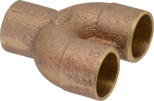 Cast Copper Pipe Supply & Return Tee: 1/2