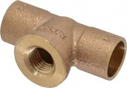 Cast Copper Pipe Tee: 1/2