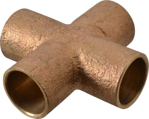 Cast Copper Pipe Cross: 1/2