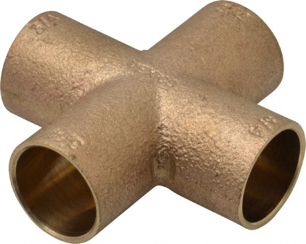 Cast Copper Pipe Cross: 3/4