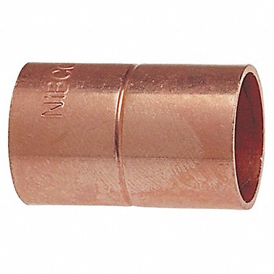 Coupling with Stop Wrot Copper 3/4 CxC MPN:600RS 3/4