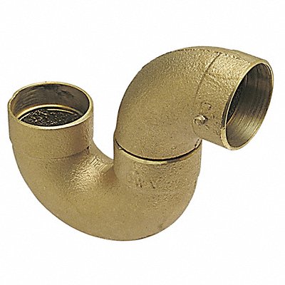 DWV P-Trap Cast Bronze 2 Tube CxC MPN:885 2