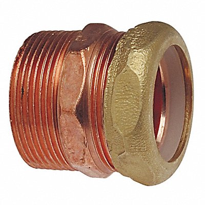 Adapter Wrot Copper 1-1/2 Tube MNPTxSJ MPN:9047 11/2