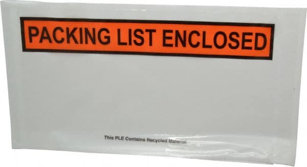 Packing Slip Envelope: Packing List Enclosed, 1,000 Pc MPN:PE6BL10