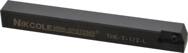 Indexable Grooving-Cutoff Toolholder: THE-7-1/2 LH .500SQ, Left Hand MPN:THE-7-1/2LH.500