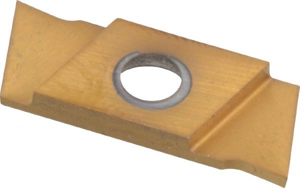 Cutoff Insert: GIE-7-GP-1.0 L-L GOLD, Carbide, 1 mm Cutting Width MPN:GIE7GP1.0LLGOLD