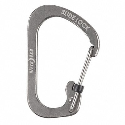 Locking Carabiner Clip Silver 1-3/32 in. MPN:CSL2-11-R6