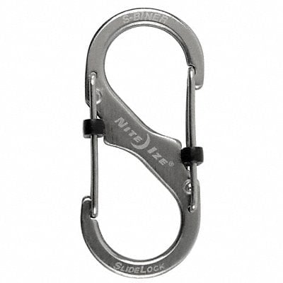 Carabiner Clip 1-31/32 in Silver MPN:LSB2-11-R3