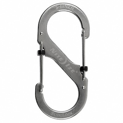 Carabiner Clip 3-35/64 in Silver MPN:LSB4-11-R3