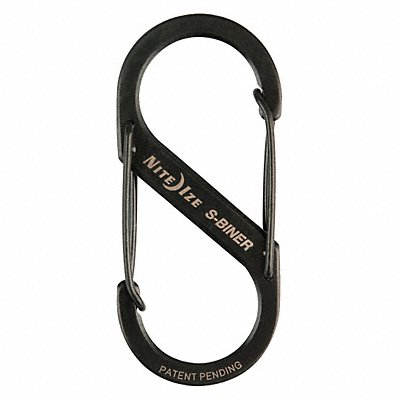 Double Gated Carabiner 2-5/8 in Black MPN:SB3-03-01