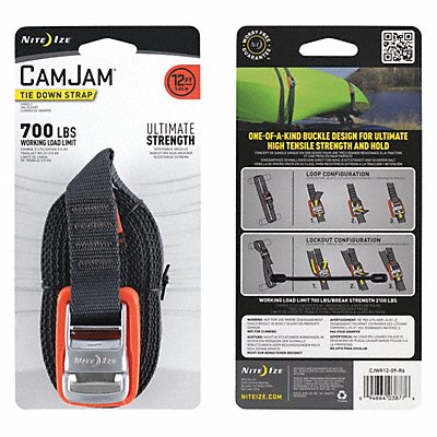 Tie Down Strap Cam Buckle Poly 12 ft. MPN:CJWR12-09-R6