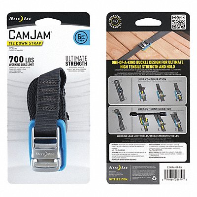 Tie Down Strap Cam Buckle Poly 6 ft. MPN:CJWR6-09-R6