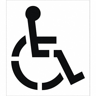 Handicap Symbol Parking Lot Stencil MPN:PMS50