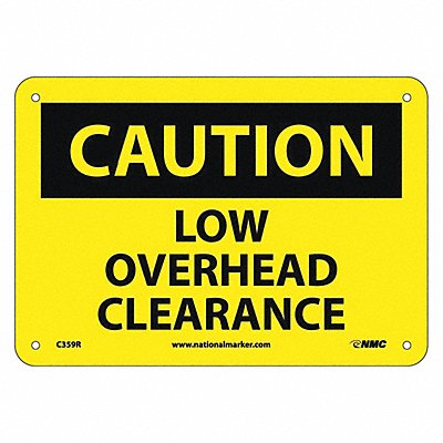 Caution Low Overhead Clearance Sign MPN:C359R