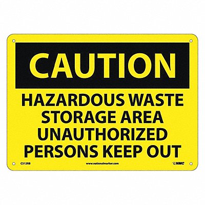 Caution Hazardous Waste Storage Area Sig MPN:C512RB