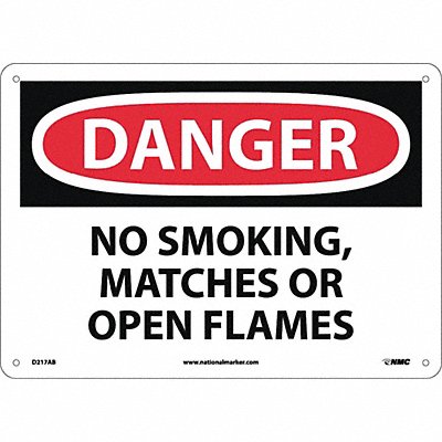 Danger No Smoking Matches Or Open Flames MPN:D217AB