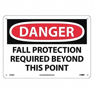 Danger Fall Protection Required Beyond T MPN:D528AB