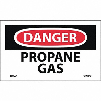 Danger Propane Gas Label PK5 MPN:D84AP