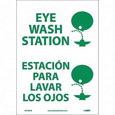 Eye Wash Station Sign - Bilingual MPN:M736PB