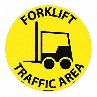 Forklift Traffic Area Walk On Floor Sign MPN:WFS20