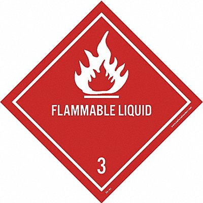 Flammable Liquid 3 Dot Label PK25 MPN:DL161AP