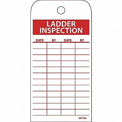 Ladder Inspection Tag PK25 MPN:RPT168