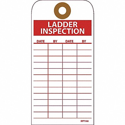 Ladder Inspection Tag PK25 MPN:RPT168G